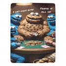 Cookie Monster Poker Ultra-Soft Micro Fleece Blanket