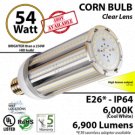 Buy LED Corn Bulb Light 54W 6900Lm 6000K E26* IP64 UL