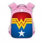 Wonder Woman Superhero 16" Kids Girls School Book Travel Bag Backpack Pink #01