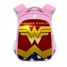 Wonder Woman Superhero 16" Kids Girls School Book Travel Bag Backpack Pink #03
