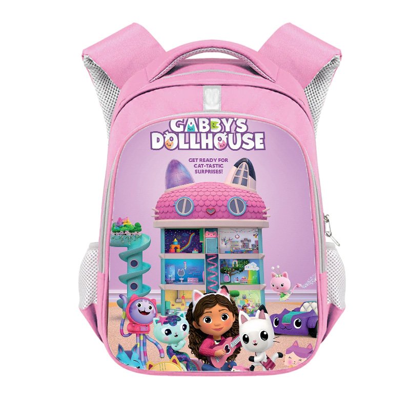 Gabby's Dollhouse Cartoon 13" Kids Girls School Book Travel Bag