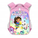 Gabby's Dollhouse Cartoon 13" Kids Girls School Book Travel Bag Backpack Pink #02