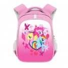My Little Pony Cartoon 16" Kids Girls School Book Travel Bag Backpack Pink #04