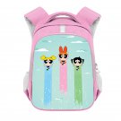 The Powerpuff Girls Cartoon 16" Kids Girls School Book Travel Bag Backpack Pink #04