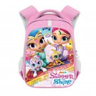 Shimmer and Shine Cartoon 13" Girls Kids School Book Travel Bag Backpack Pink #01
