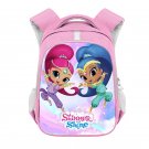 Shimmer and Shine Cartoon 13" Girls Kids School Book Travel Bag Backpack Pink #02