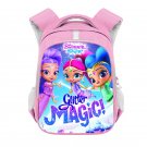 Shimmer and Shine Cartoon 13" Girls Kids School Book Travel Bag Backpack Pink #03