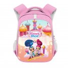 Shimmer and Shine Cartoon 13" Girls Kids School Book Travel Bag Backpack Pink #04