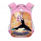 Spider-Man: Into the Spider-Verse Cartoon 13" Girls Kids School Book Travel Bag Backpack Pink #03