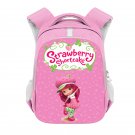 Strawberry Shortcake Cartoon 13" Girls Kids School Book Travel Bag Backpack Pink #01