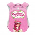 Strawberry Shortcake Cartoon 13" Girls Kids School Book Travel Bag Backpack Pink #03