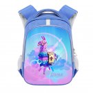 Fortnite Battle Royale Llama Pinata 16" Kids School Book Travel Bag Backpack Blue #11