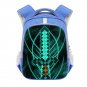 Minecraft Creeper Diamond Sword 16" Kids School Book Travel Bag Backpack Blue #06