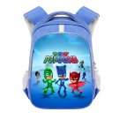 PJ Masks Cartoon 16" Kids School Book Travel Bag Backpack Blue #01