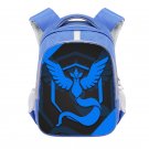 Pokemon Go Team Instinct 16" Kids School Book Travel Bag Backpack Blue #02