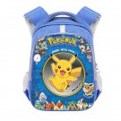 Pokemon Pikachu Johto League 16" Kids School Book Travel Bag Backpack Blue #10