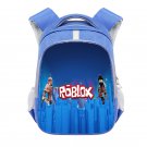 Roblox 16" Kids School Book Travel Bag Backpack Blue #03