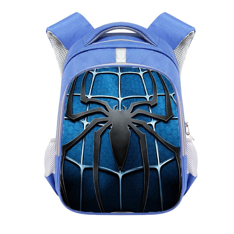 Spiderman Spider-man 16" Kids School Book Travel Bag Backpack Blue #08