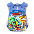 Superzings - Rivals of Kaboom 16" Kids School Book Travel Bag Backpack Blue #03