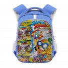 Superzings - Rivals of Kaboom 16" Kids School Book Travel Bag Backpack Blue #04