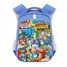 Superzings - Rivals of Kaboom 16" Kids School Book Travel Bag Backpack Blue #10