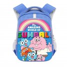 The Amazing World of Gumball Cartoon 13" Kids School Book Travel Bag Backpack Blue #10