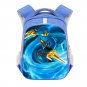 Lego Ninjago Jay Walker Lightning Ninja Cartoon 13" Kids School Book Travel Bag Backpack Blue #05