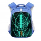 Minecraft Creeper Diamond Sword 13" Kids School Book Travel Bag Backpack Blue #06