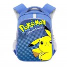 Pokemon Pikachu 13" Kids School Book Travel Bag Backpack Blue #06