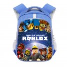 Roblox 13" Kids School Book Travel Bag Backpack Blue #02
