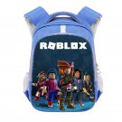 Roblox 13" Kids School Book Travel Bag Backpack Blue #05