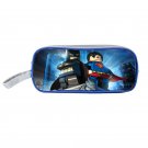 Lego Batman Cartoon Kids School Book Stationery Pencil Case Bag Blue #05