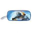 Lego Ninjago Zane Ice Ninja Cartoon Kids School Book Stationery Pencil Case Bag Blue #01