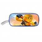 Lego Ninjago Skylor Amber Ninja Cartoon Kids School Book Stationery Pencil Case Bag Blue #02