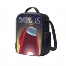 Among Us 10" Kids School Travel Insulated Lunch Bag Box Backpack Black #01