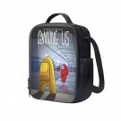 Among Us 10" Kids School Travel Insulated Lunch Bag Box Backpack Black #03