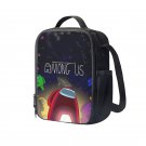 Among Us 10" Kids School Travel Insulated Lunch Bag Box Backpack Black #05