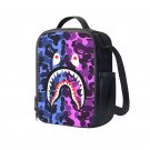 Bape Shark Camouflage 10" Kids School Travel Insulated Lunch Bag Box Backpack Black #07