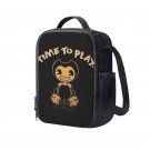 Bendy and the Ink Machine 10" Kids School Travel Insulated Lunch Bag Box Backpack Black #02