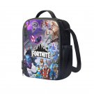 Fortnite Battle Royale 10" Kids School Travel Insulated Lunch Bag Box Backpack Black #00