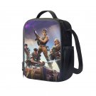 Fortnite Battle Royale 10" Kids School Travel Insulated Lunch Bag Box Backpack Black #02