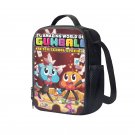 The Amazing World of Gumball Cartoon 10" Kids School Travel Insulated Lunch Bag Box Black #03