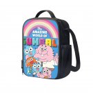 The Amazing World of Gumball Cartoon 10" Kids School Travel Insulated Lunch Bag Box Black #10