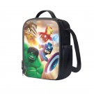 Lego Avengers Cartoon 10" Kids School Travel Insulated Lunch Bag Box Backpack Black #03