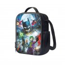 Lego Batman Cartoon 10" Kids School Travel Insulated Lunch Bag Box Backpack Black #02