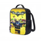 Lego Batman Cartoon 10" Kids School Travel Insulated Lunch Bag Box Backpack Black #03