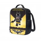 Lego Batman Cartoon 10" Kids School Travel Insulated Lunch Bag Box Backpack Black #06