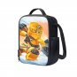 Lego Ninjago Skylor Amber Ninja Cartoon 10" Kids School Travel Insulated Lunch Bag Box Black #02