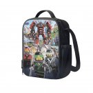 Lego Ninjago The Movie Cartoon 10" Kids School Travel Insulated Lunch Bag Box Black #08