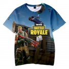 Fortnite Battle Royale Games Kids Short Sleeve T-Shirt Clothing Costume 100-150cm Q-0037